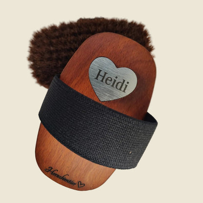 Pferdekopfbürste Silbernes Herz