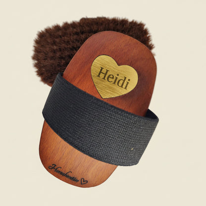 Pferdekopfbürste Goldenes Herz