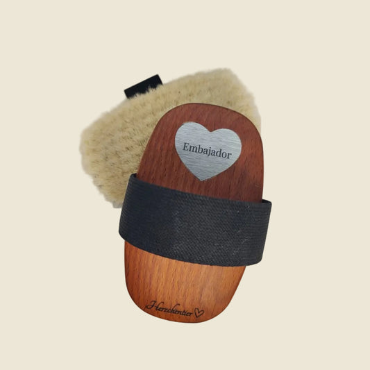 Schmusebürste Silbernes Herz